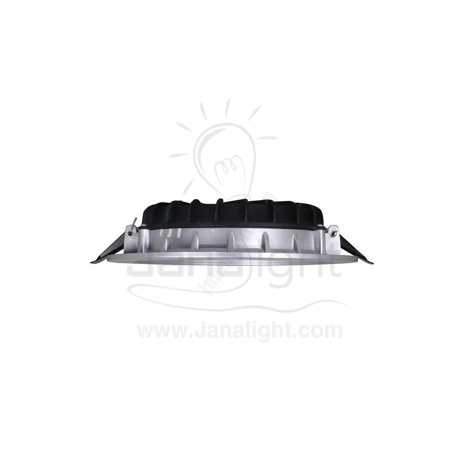 كشاف 20 وات كومبكت ابيض حلق فضي جنى لايت plastic white compact 20 watt downlight